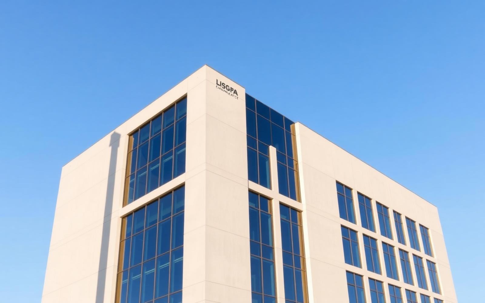 Modern commercial office building exterior in Dallas